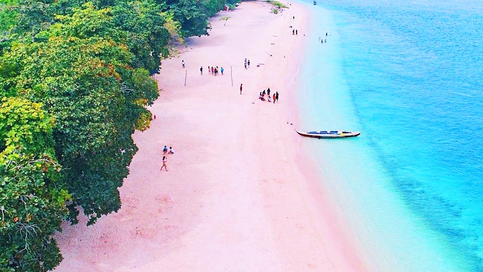 Pink beach